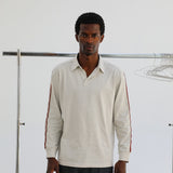 Modern Beige Polo Stripe Detail