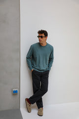 Soft Long Trendy T-shirt Blue