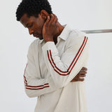Modern Beige Polo Stripe Detail