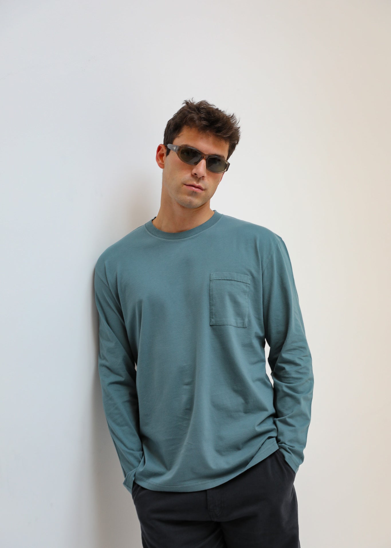 Soft Long Trendy T-shirt Blue