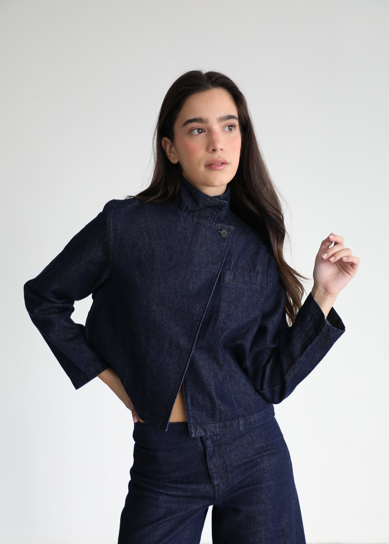 Denim Button Jacket