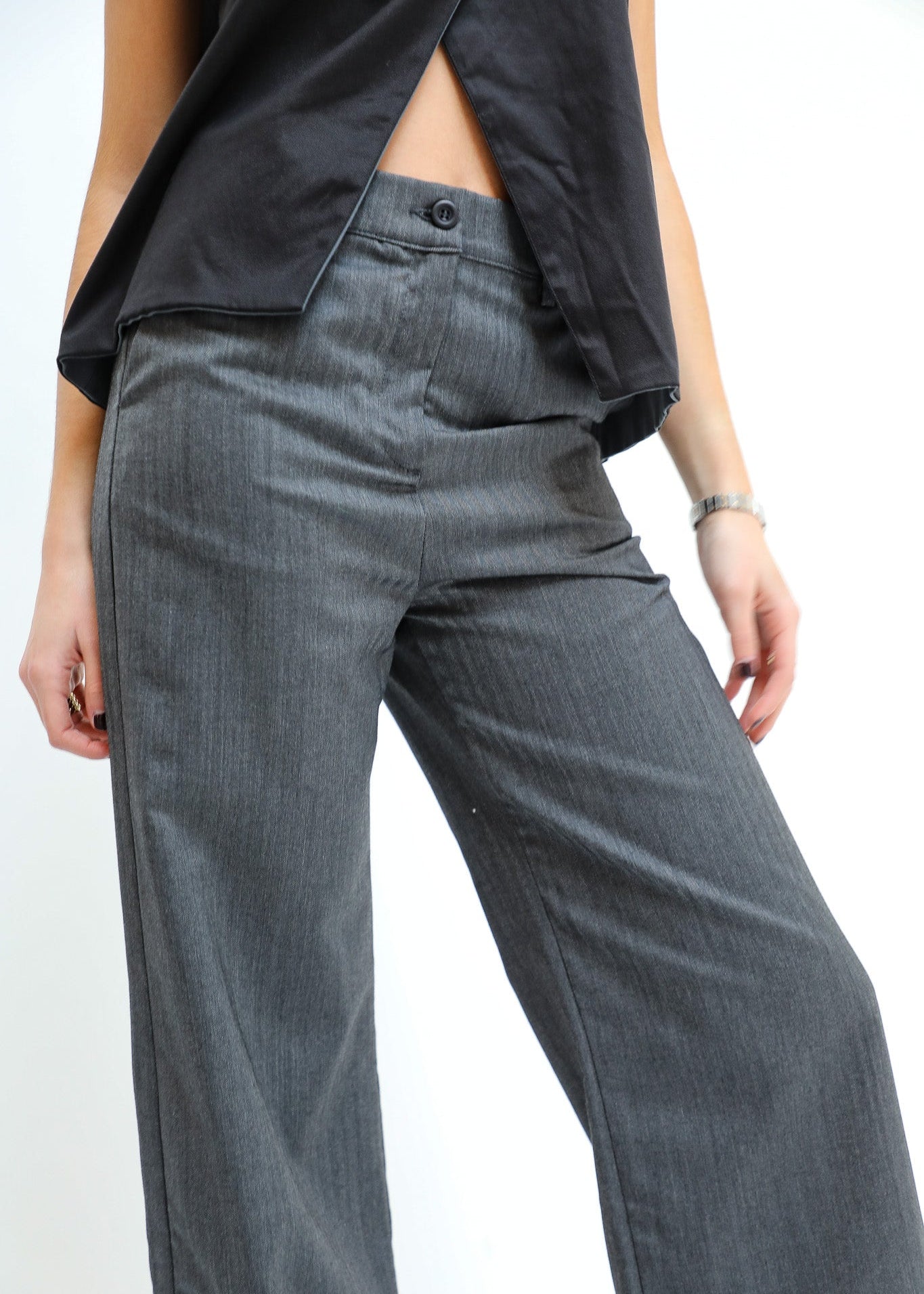 Retro Suit Pants Dark Grey