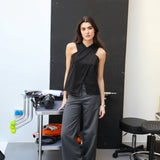 Retro Suit Pants Dark Grey