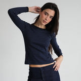 Trendy T-Shirt Stripes Blue