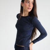 Trendy T-Shirt Stripes Blue