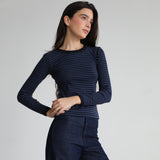 Trendy T-Shirt Stripes Blue