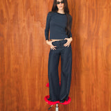 Stripes Long T-Shirt Blue