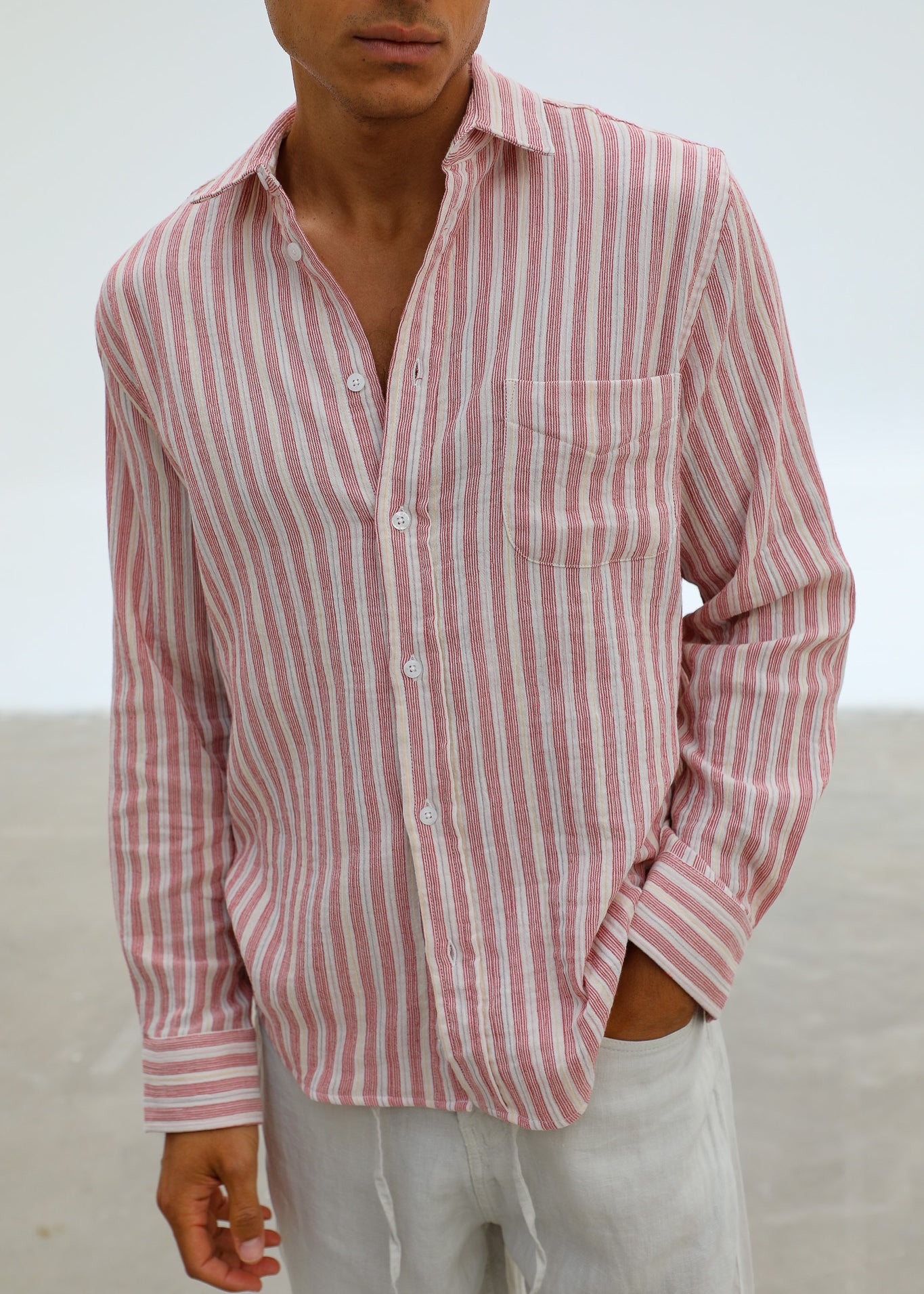 Stripes Shirt Red