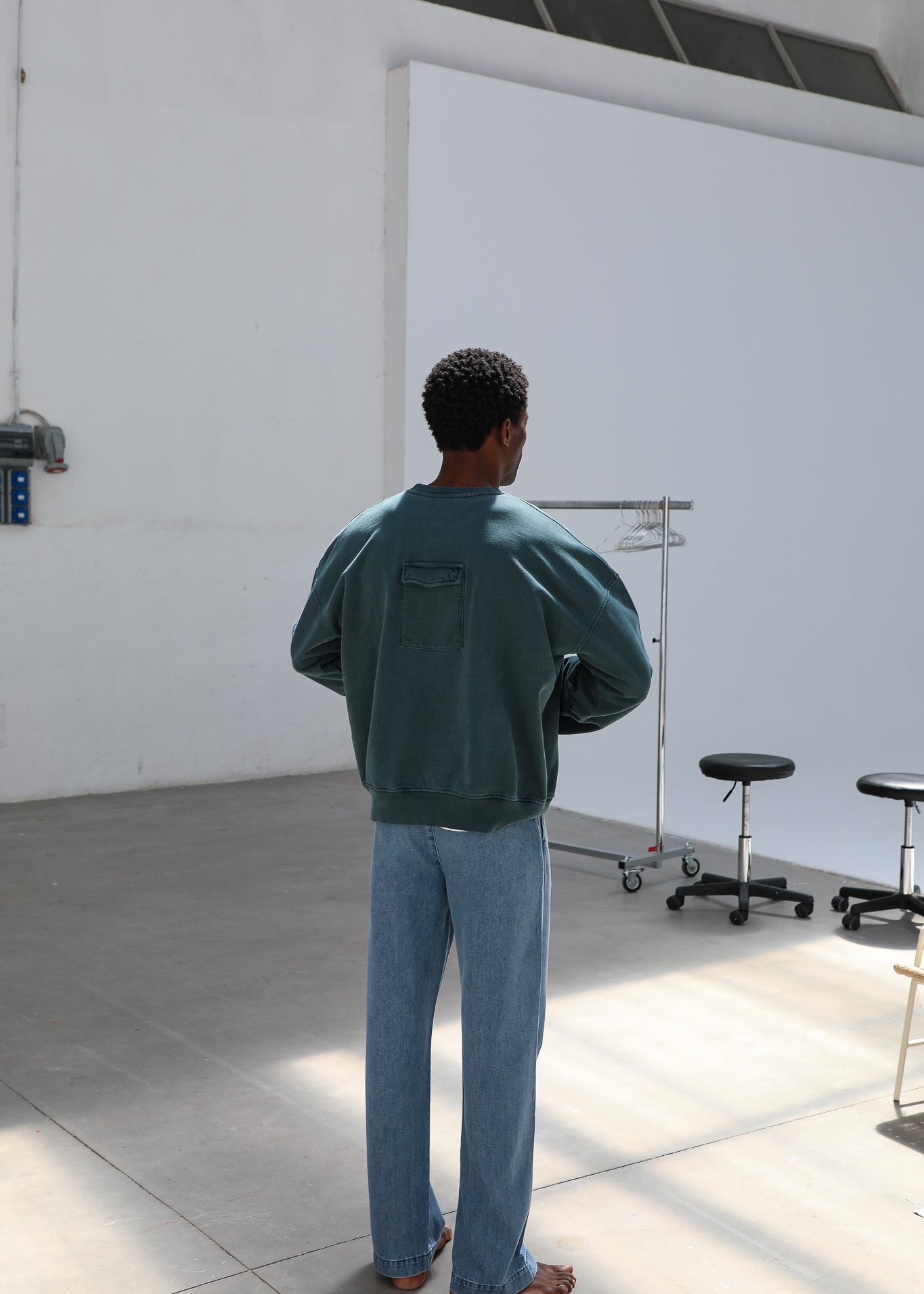 Back Pocket Sweatshirt Green