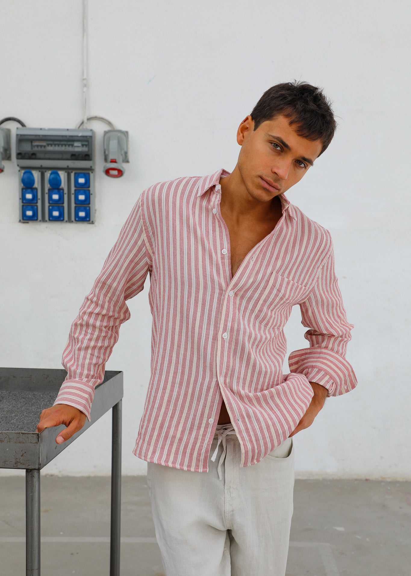 Stripes Shirt Red