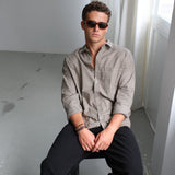 Square Shirt Green & Brown