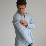 Soft Modern Side Pocket Polo Light Blue