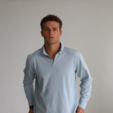 Soft Modern Side Pocket Polo Light Blue