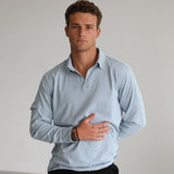 Soft Modern Side Pocket Polo Light Blue