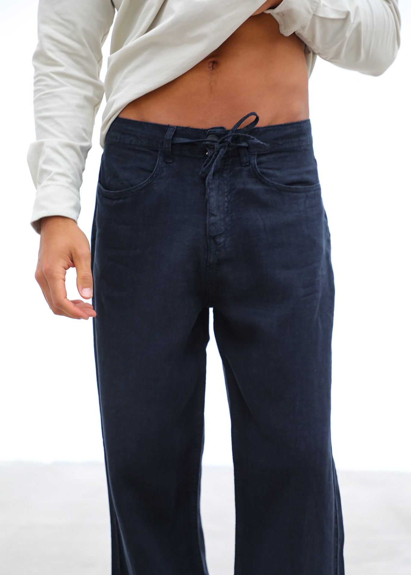 Linen Cool Comfy Pants Navy
