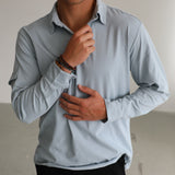 Soft Modern Side Pocket Polo Light Blue