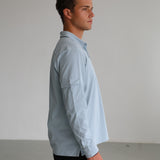 Soft Modern Side Pocket Polo Light Blue