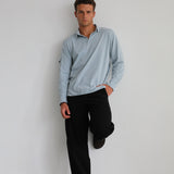 Soft Modern Side Pocket Polo Light Blue