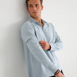 Soft Modern Side Pocket Polo Light Blue