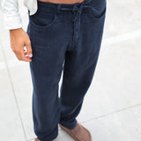 Linen Cool Comfy Pants Navy