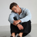 Soft Modern Side Pocket Polo Light Blue