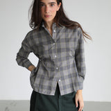 Square Shirt Detail Grey & Yellow