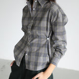 Square Shirt Detail Grey & Yellow