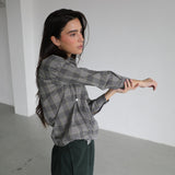 Square Shirt Detail Grey & Yellow
