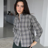 Square Shirt Detail Grey & Yellow