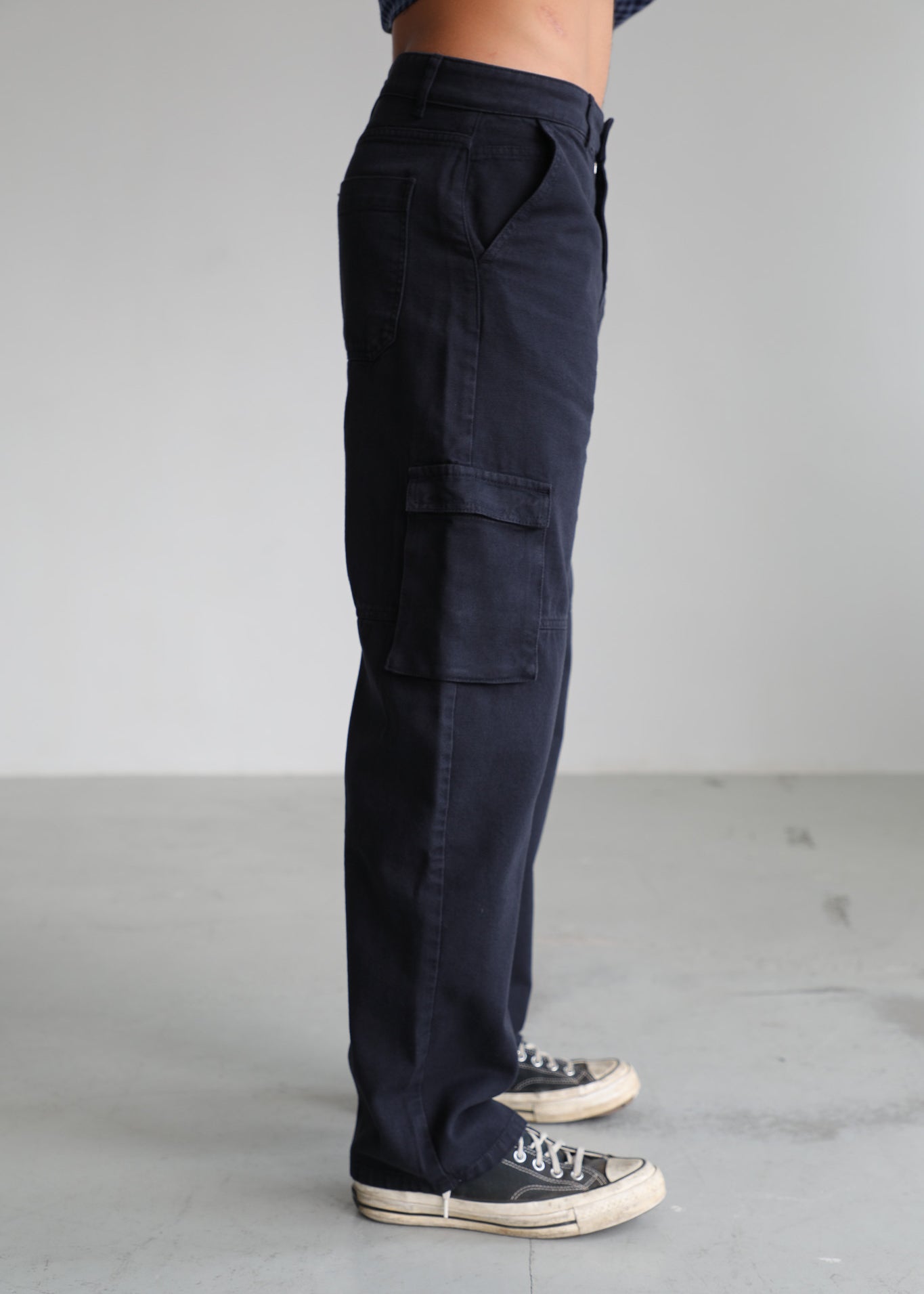 Wide Pocket Comfy Pants Dark Navy