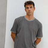 Double Tone Trendy T-Shirt Grey