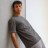 Double Tone Trendy T-Shirt Grey