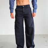 Wide Pocket Comfy Pants Dark Navy