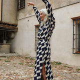 Maxi Skirt Blue & White
