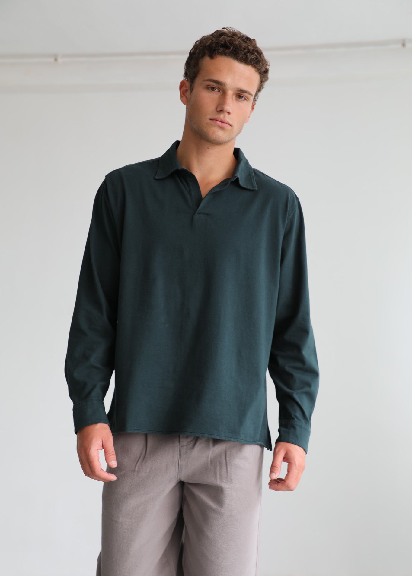 Soft Modern Polo Dark Green