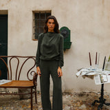Pants Cupro Olive Green