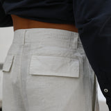 Retro Pleated Pants Natural