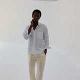 Square Shirt Light Blue