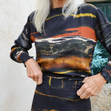 Gathered Blouse Marble