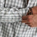 Square Shirt Grey & White