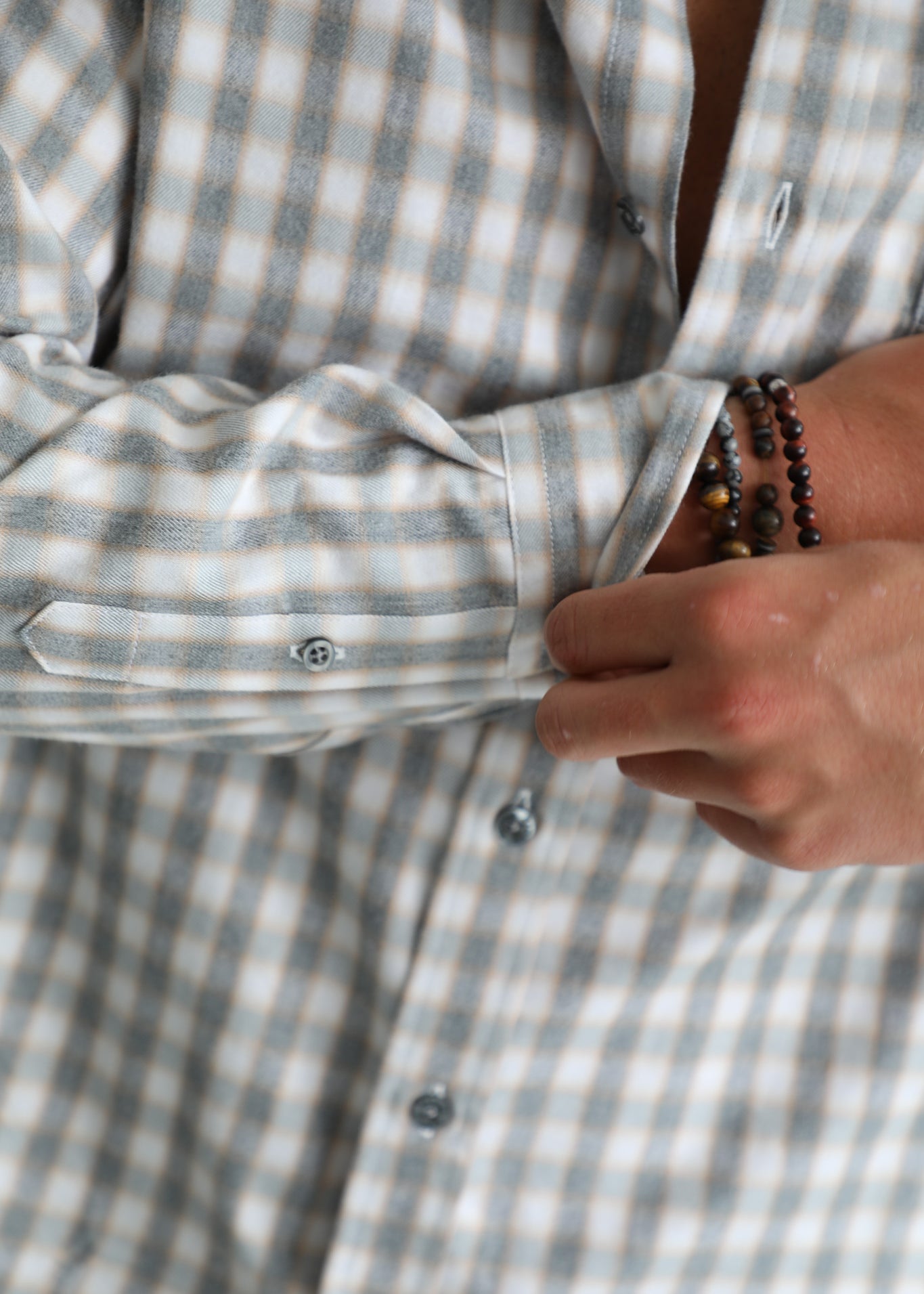 Square Shirt Grey & White