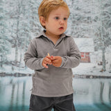 Ramsitos Long Modern Polo Light Grey