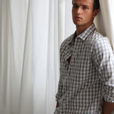 Square Shirt Grey & White