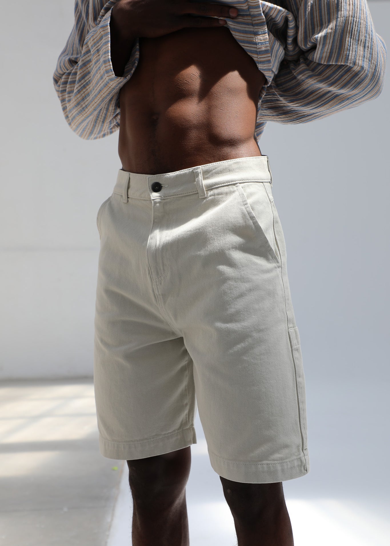 Short Modern Comfy Pants Natural
