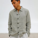 Linen Jacket Light Grey