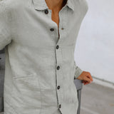 Linen Jacket Light Grey