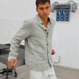 Linen Jacket Light Grey