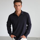 Soft Modern Side Pocket Polo Dark Navy