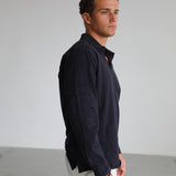 Soft Modern Side Pocket Polo Dark Navy