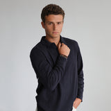 Soft Modern Side Pocket Polo Dark Navy